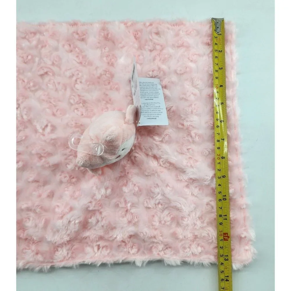 NEW‎ Carters Just One You Plush PINK OWL Baby Security Blanket Lovey Fuzzy 2021